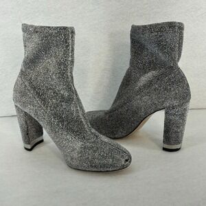 Michael Kors Mandy‎ Booties Sparkle Glitter Heel Ankle Boots Fall Glam Size 6M
